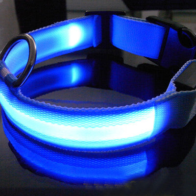 8 Colors LED Dog Pet Night Collar